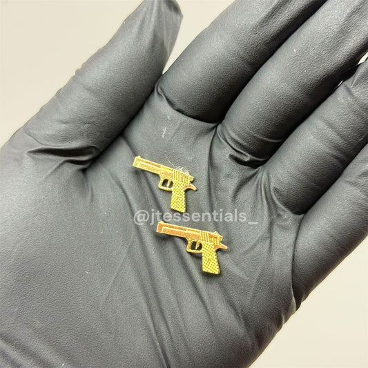 Gold Gun Nail Charms - JTessentials