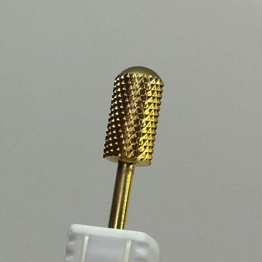 Gold Safety Nail Drill Bit Coarse – Carbide Barrel for Fast Acrylic Removal - JTessentials