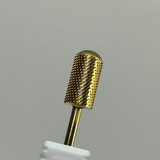 Gold Safety Nail Drill Bit Medium – Carbide Barrel for Acrylic & Gel - JTessentials