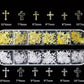 Gold & Silver Cross Nail Charms Box – 3D Religious Nail Art Set (6 Styles) - JTessentials