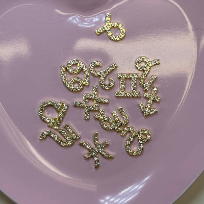 GOLD - Zodiac Nail Charms – 12 Astrology Sign Charms for Nail Art - JTessentials