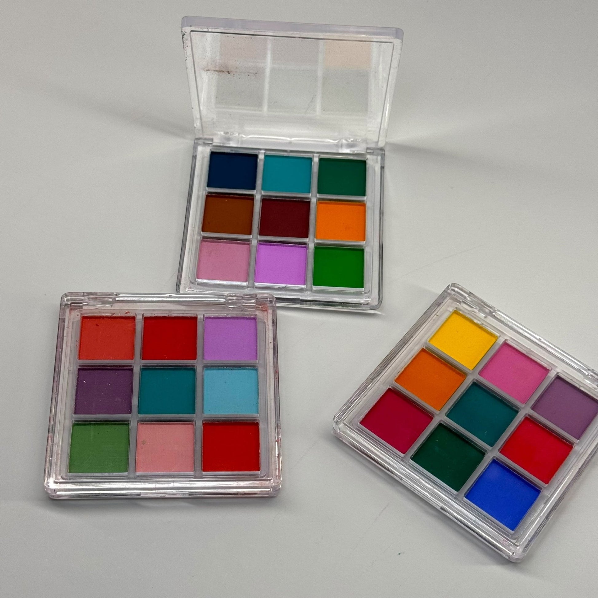 Gradient Powder Palette for Nails – 9 - Color Ombré Airbrush Effect Pigment Set W/ Brush - JTessentials