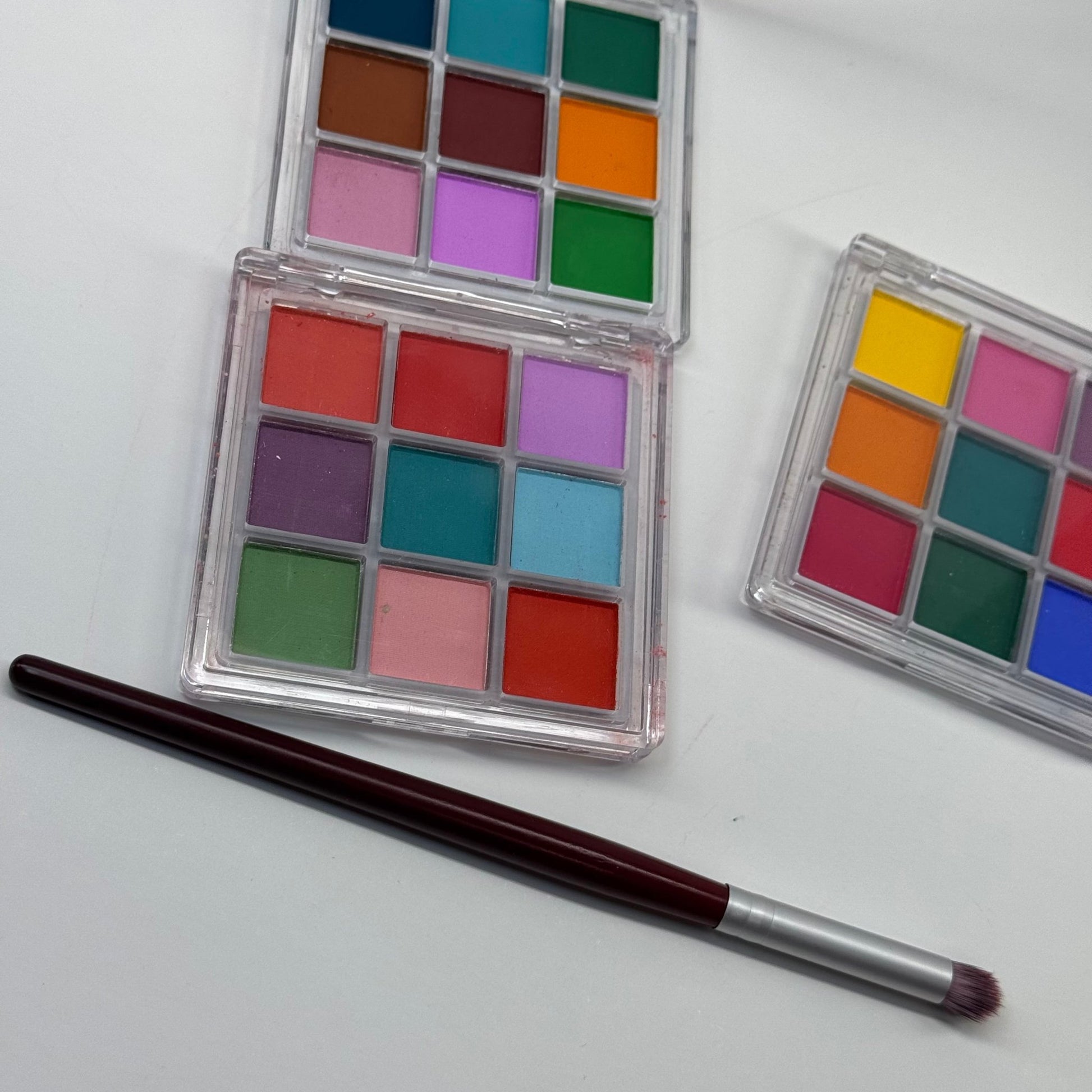 Gradient Powder Palette for Nails – 9 - Color Ombré Airbrush Effect Pigment Set W/ Brush - JTessentials