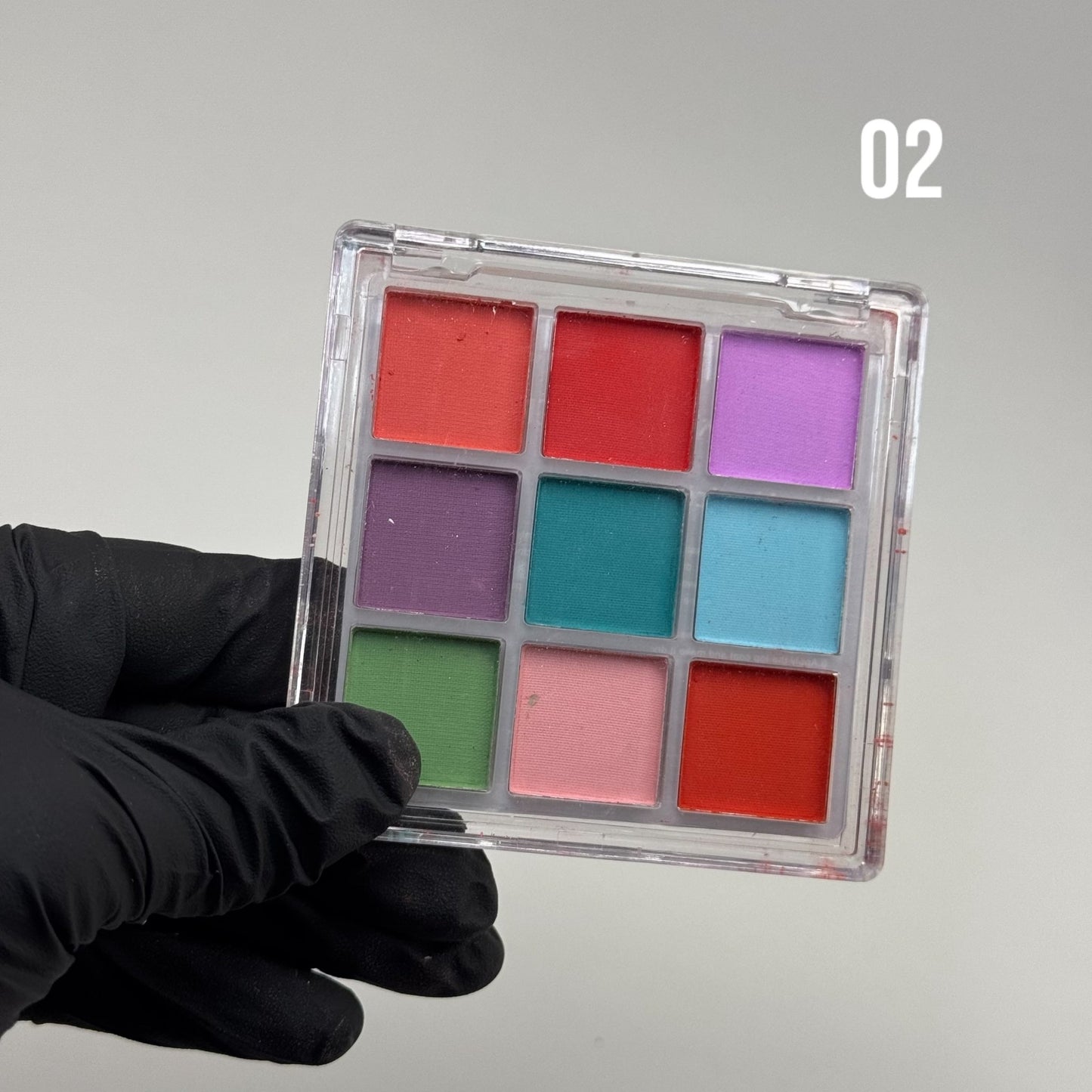 Gradient Powder Palette for Nails – 9 - Color Ombré Airbrush Effect Pigment Set W/ Brush - JTessentials