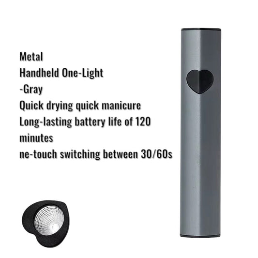 Gray Heart - Shaped Handheld UV LED Nail Lamp - JTessentials
