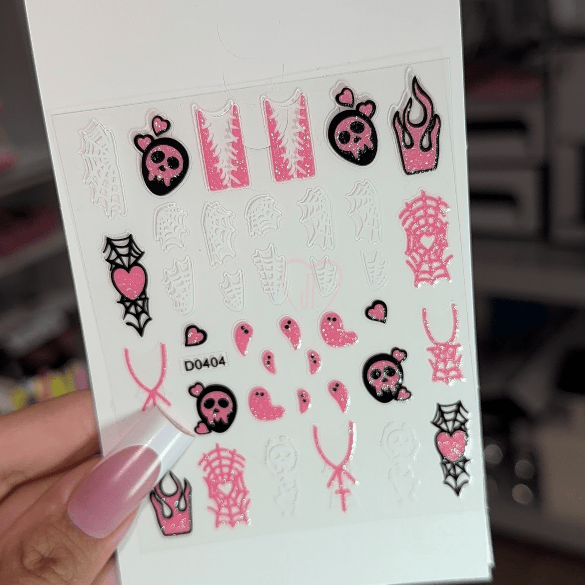 Halloween pink sticker -D0404 - JTessentials