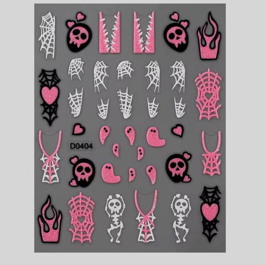 Halloween pink sticker -D0404 - JTessentials