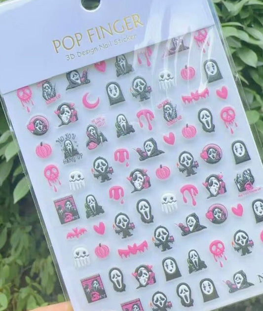 Halloween scream sticker - Ns106 - JTessentials