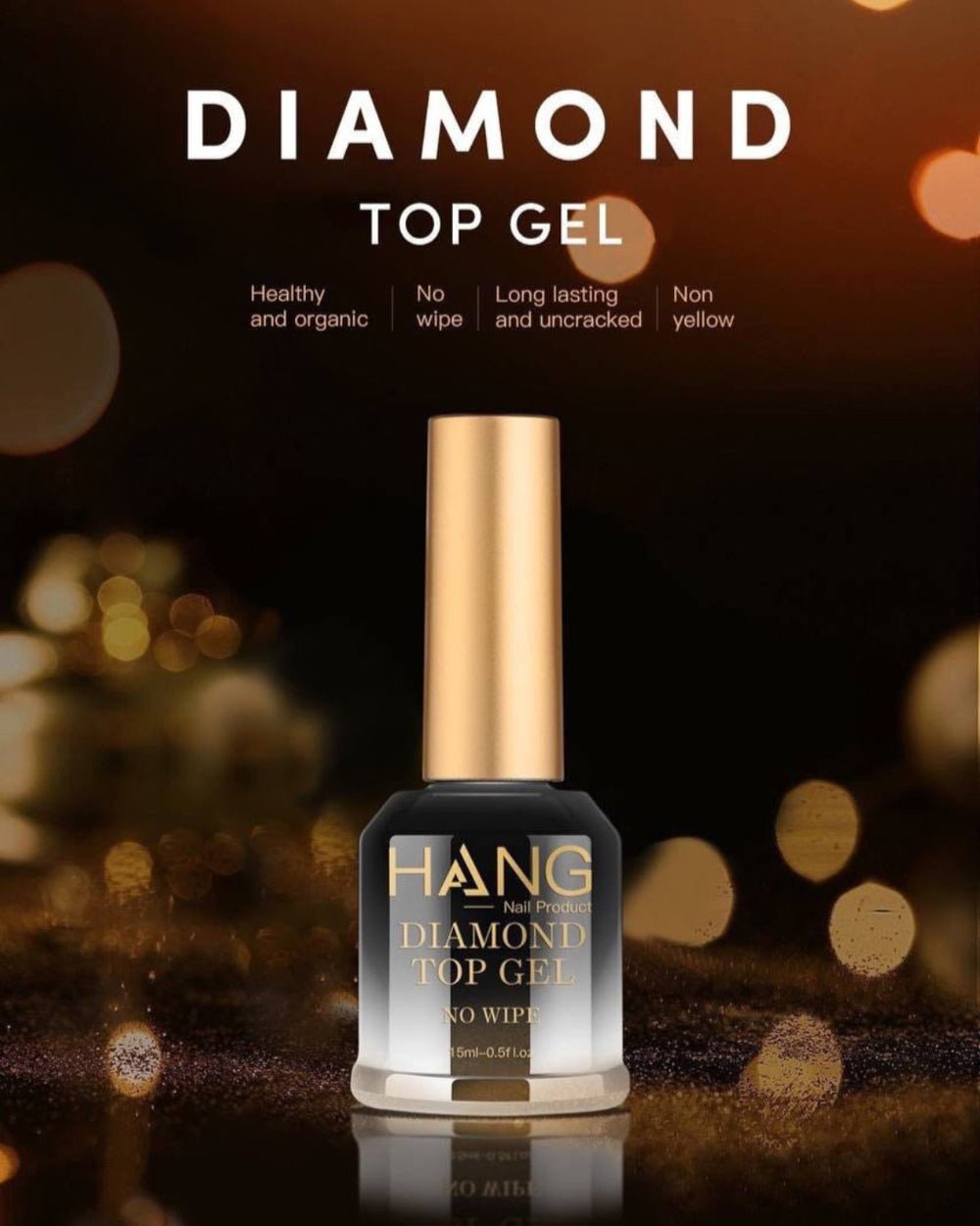 Hang GEL DIAMOND TOP COAT 15ML /0.5OZ - JTessentials
