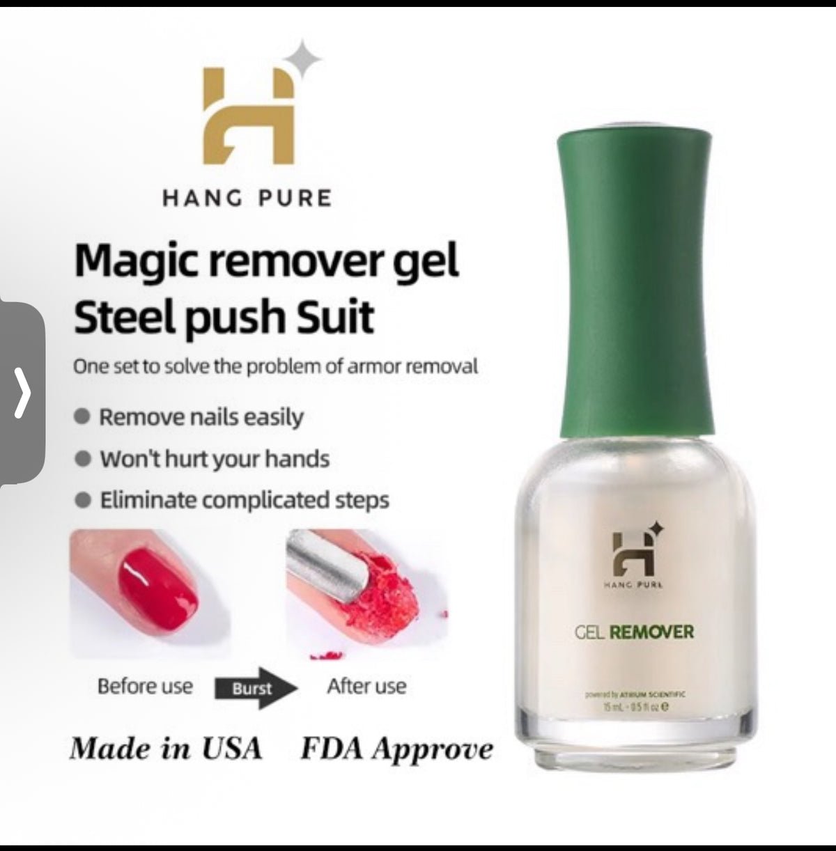 HANG PURE GEL REMOVER – INNOVATIVE FORMULA – JTessentials