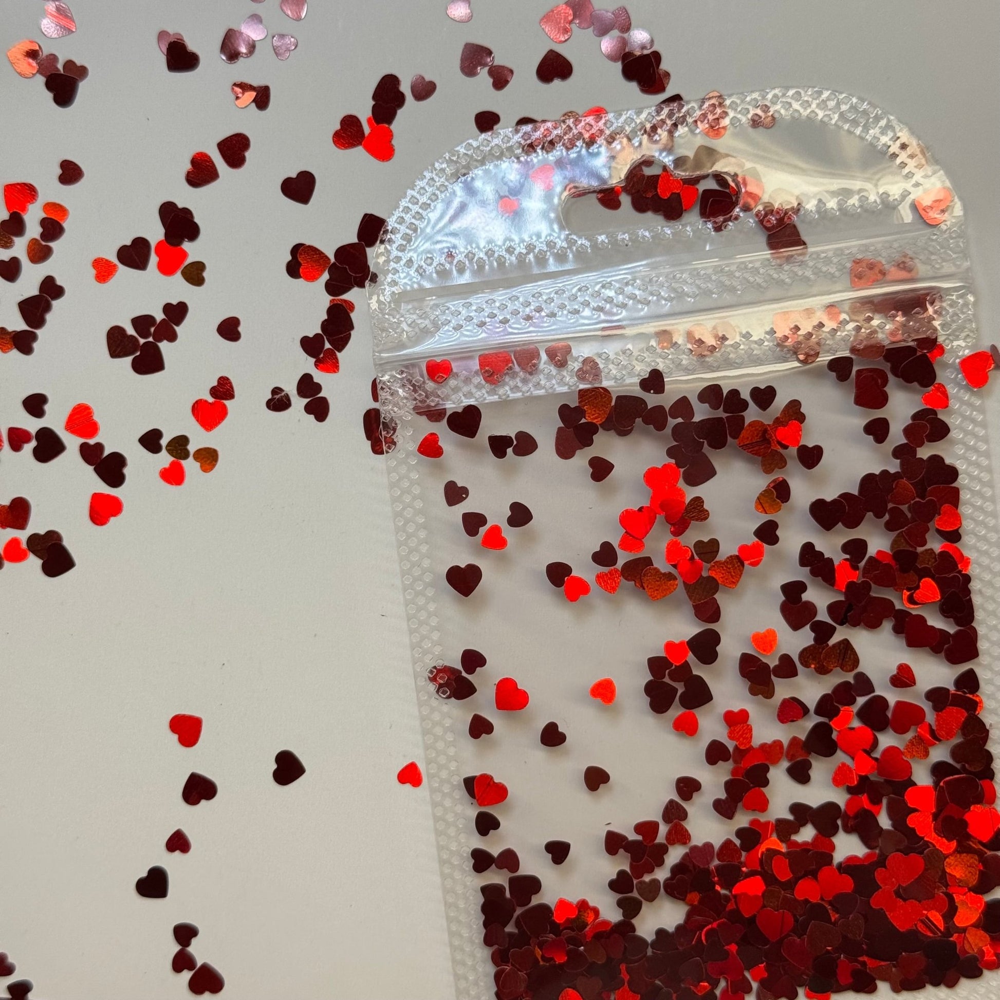 Heart Nail Art Encapsulation - 6 Colors (1 Bag Per Color) for Valentine’s Nail Art - JTessentials