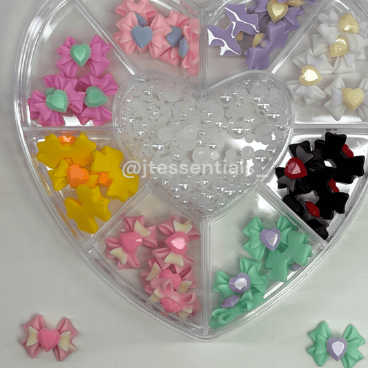 Heart Nail Charm Wheel – pastel - JTessentials