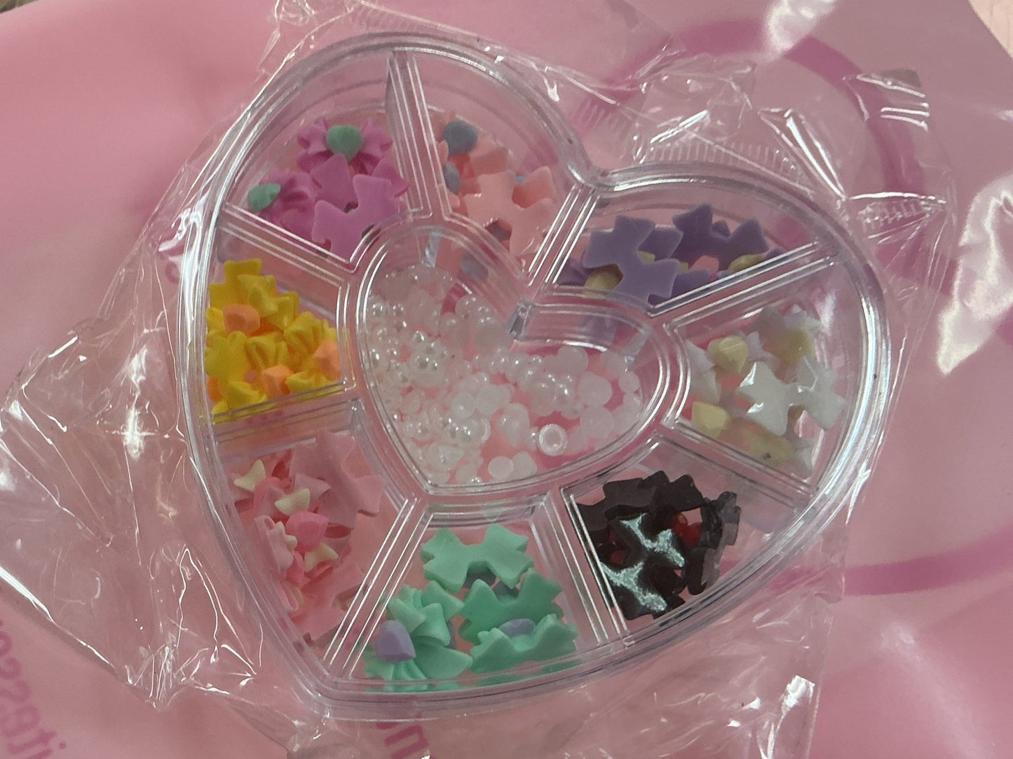 Heart Nail Charm Wheel – pastel - JTessentials