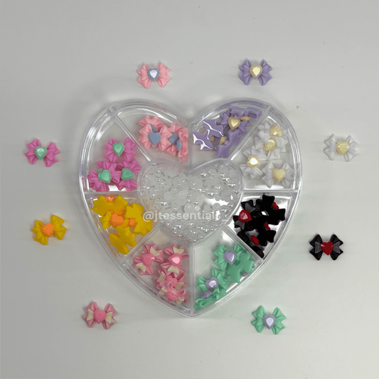 Heart Nail Charm Wheel – pastel - JTessentials