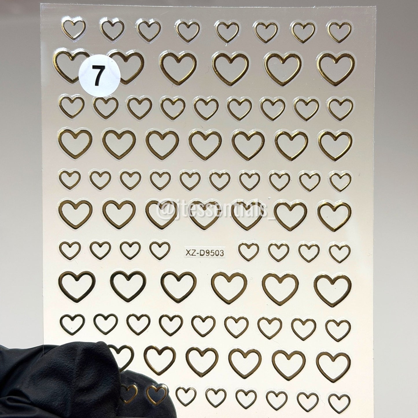 Heart Nail Stickers - 503 - JTessentials