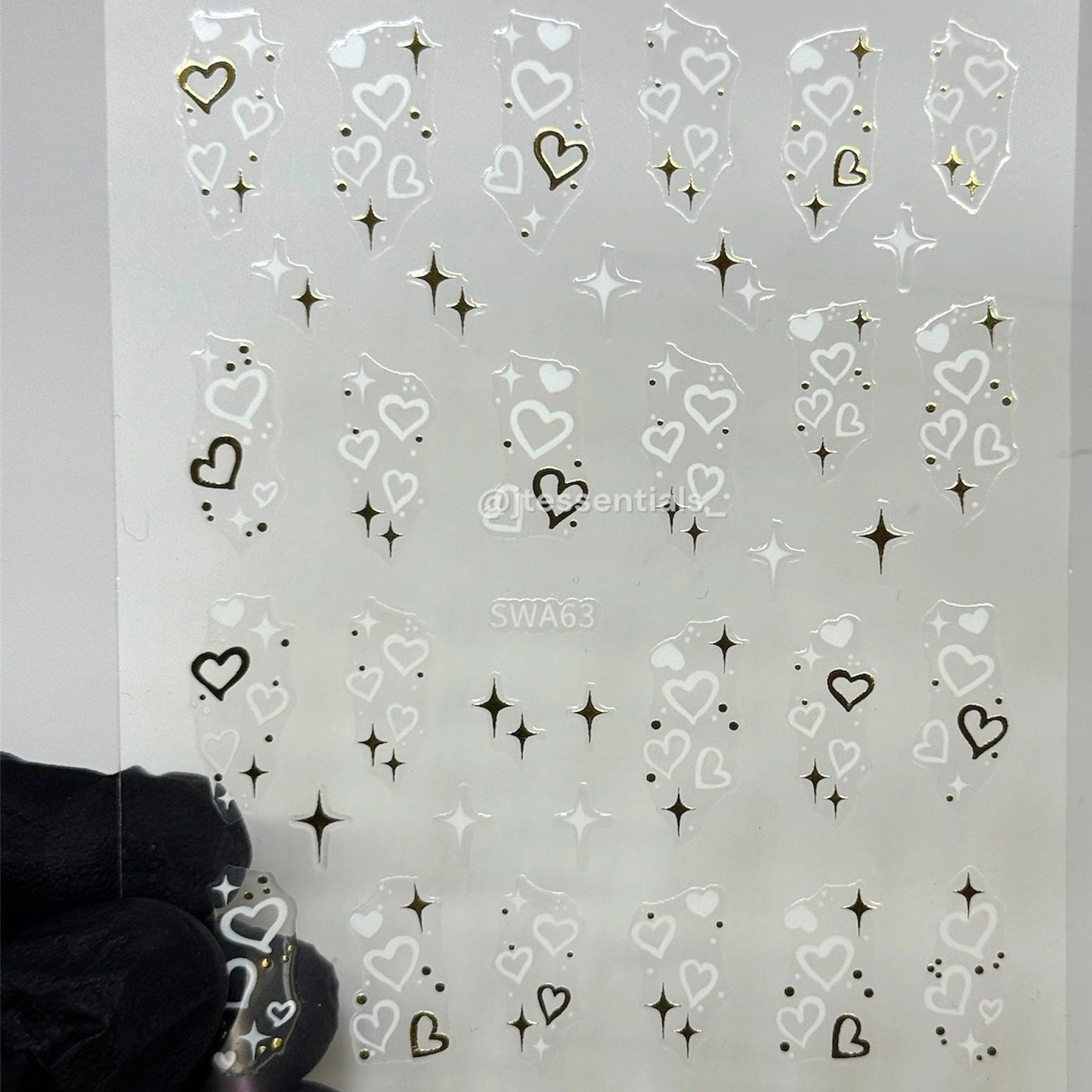Heart Nail Stickers - SWA63 - JTessentials