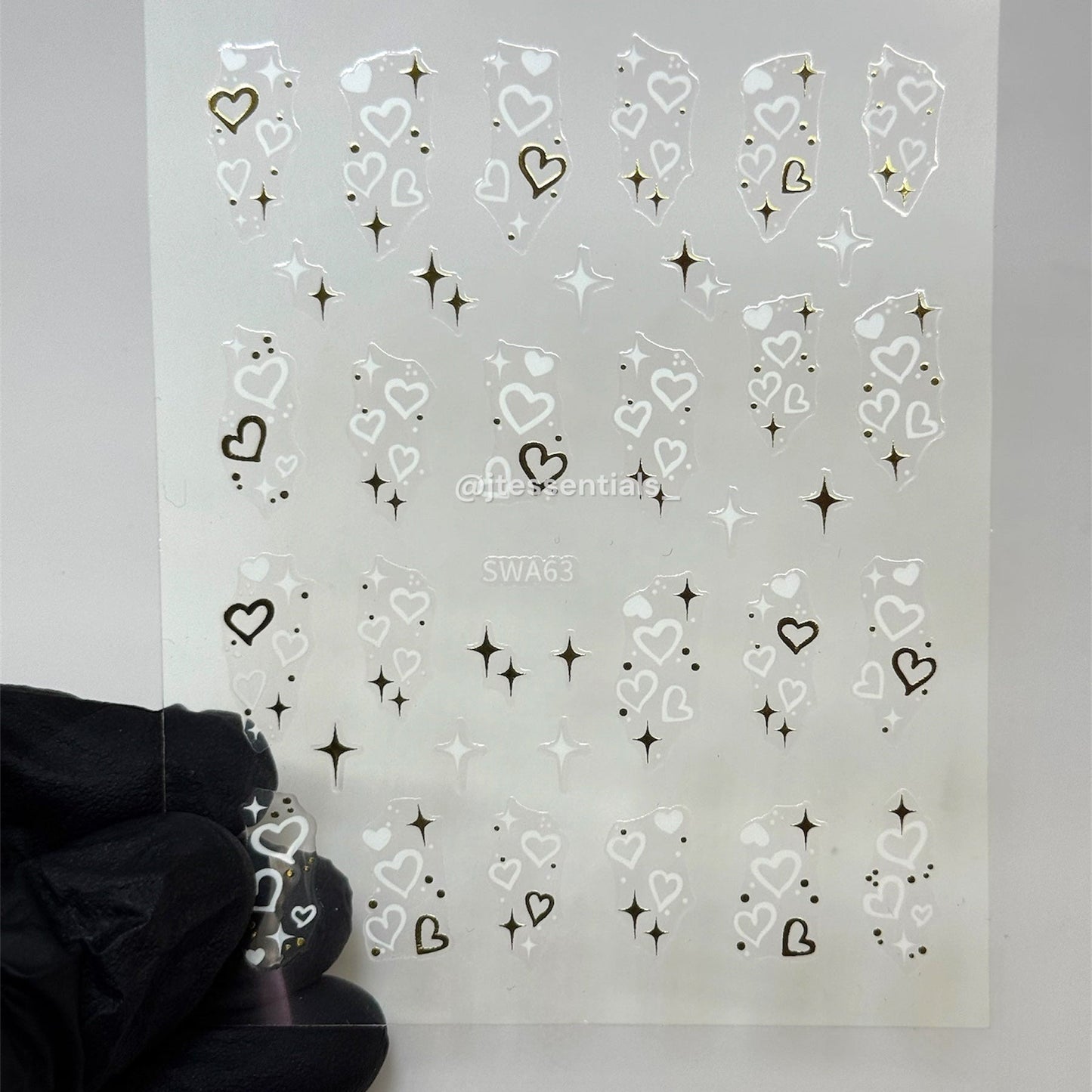 Heart Nail Stickers - SWA63 - JTessentials