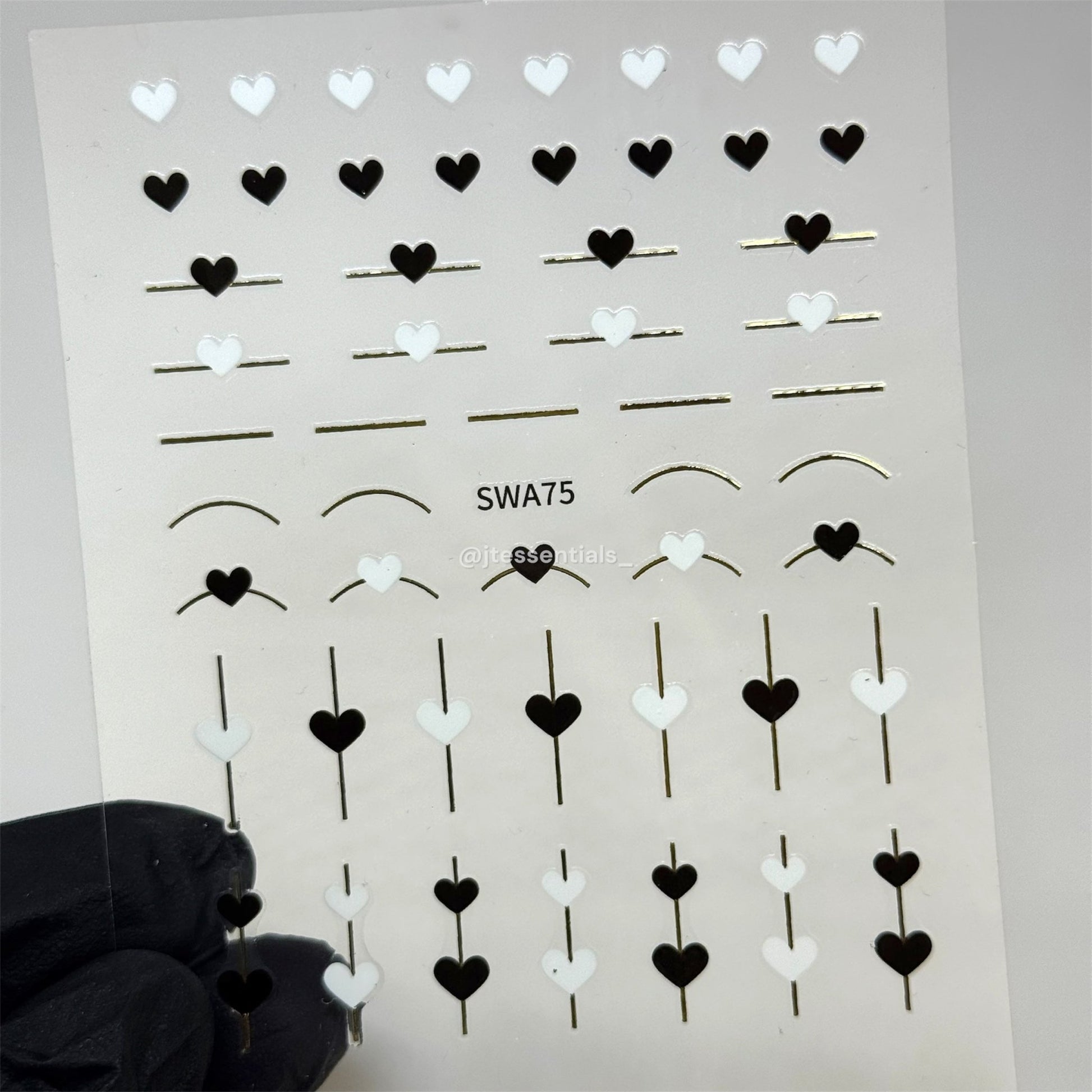 Heart Nail Stickers - SWA75 - JTessentials