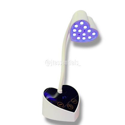 Heart Rechargeable Nail UV Lamp with Sensor – LED Gel Curing Lamp for Nail Extensions 30W - JTessentials