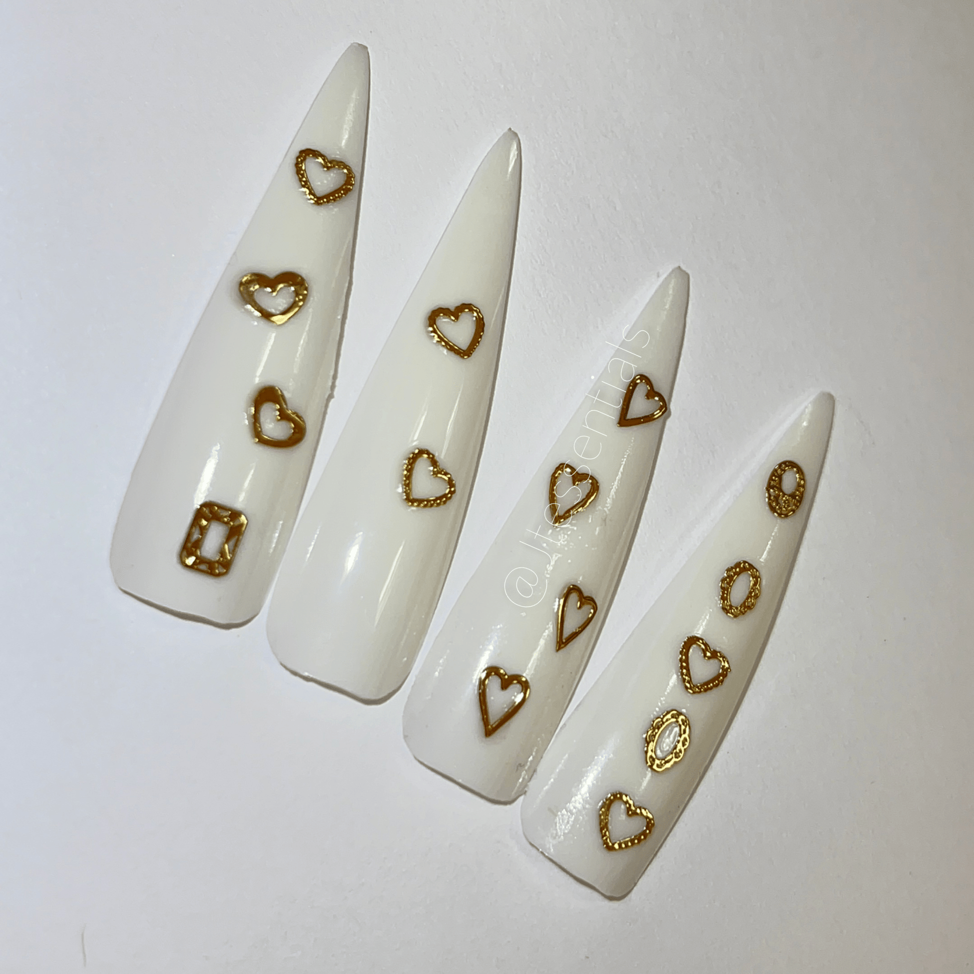 Hearts variety Gold Slice Box 12 styles13 - JTessentials