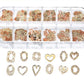 Hearts variety Gold Slice Box 12 styles13 - JTessentials