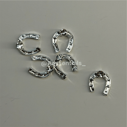 Horseshoe – Rhinestone western nail charms - JTessentials