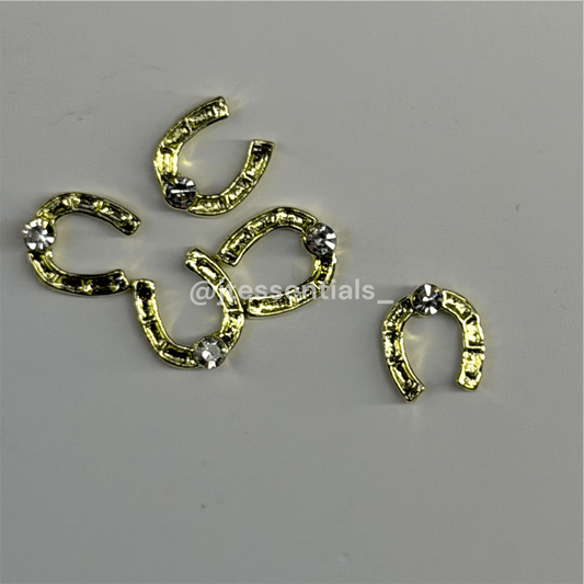 Horseshoe – Rhinestone western nail charms - JTessentials