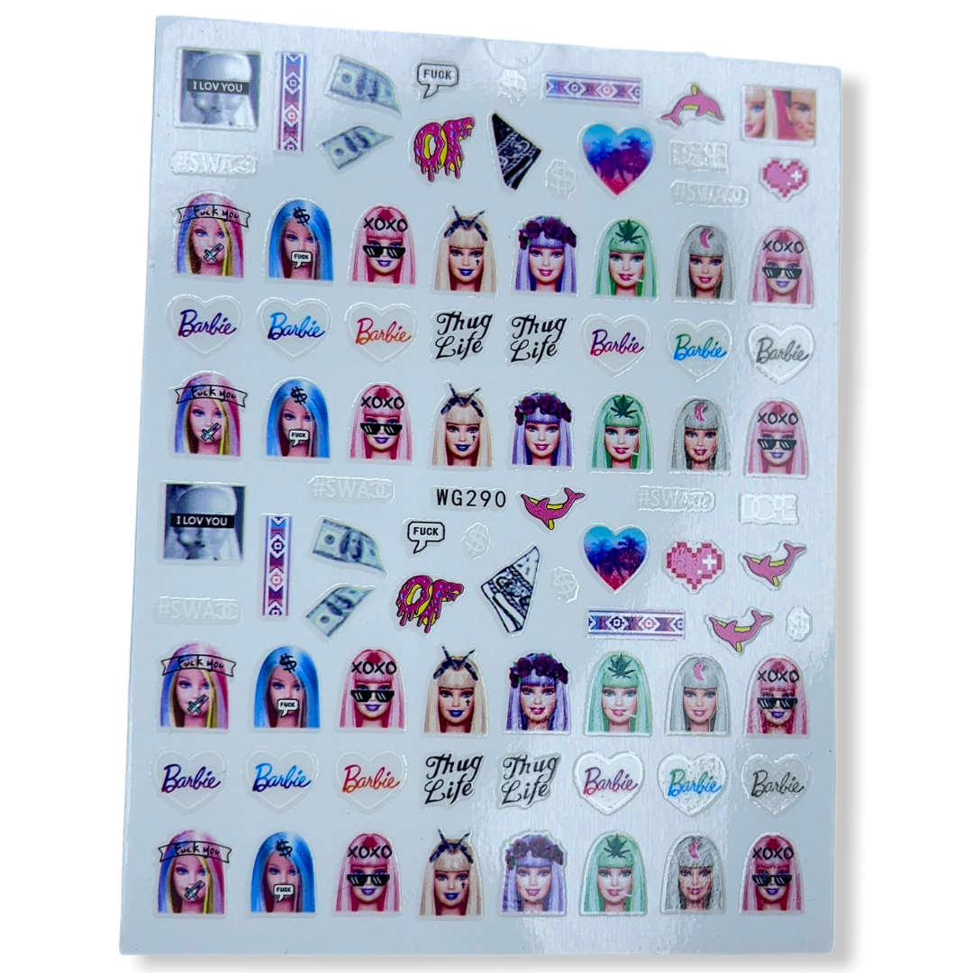 Barbie sticker WG290