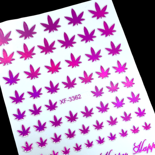 Pink Weed sticker