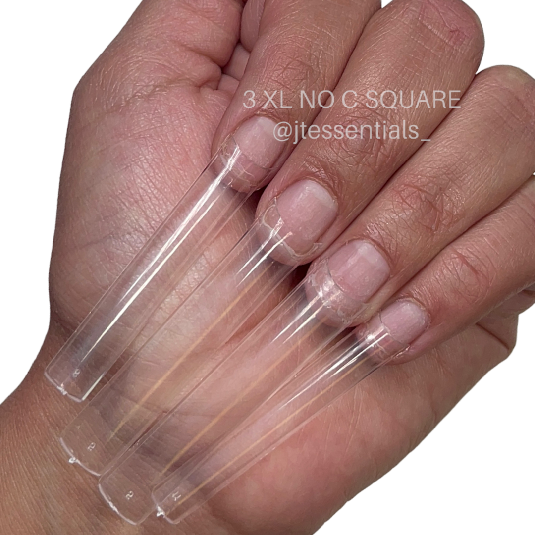 3XL NO C Square straight Nail tips