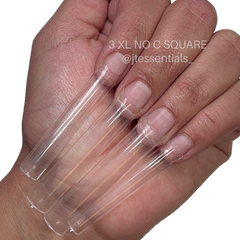 3XL NO C Square straight Nail tips