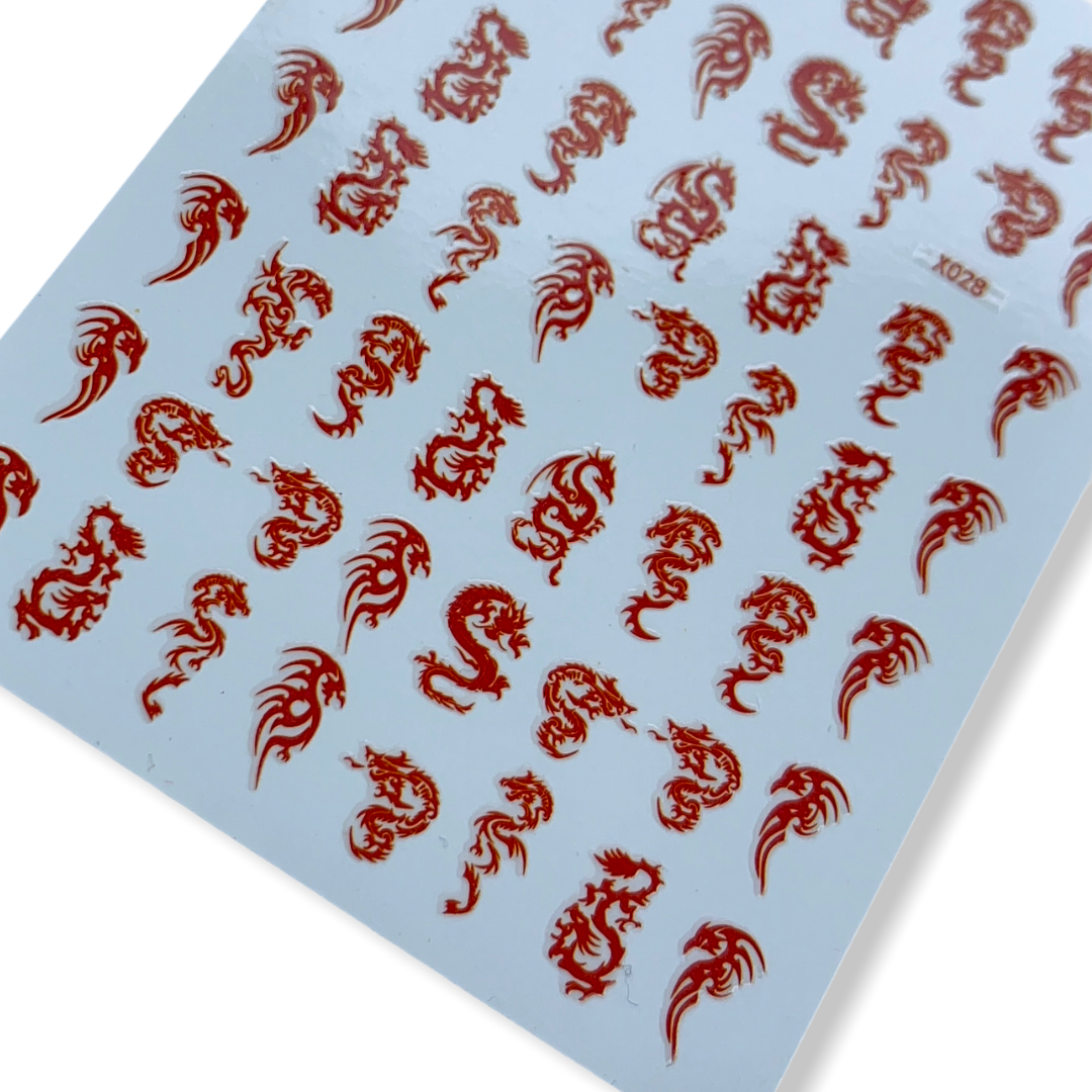 Red Dragon Stickers