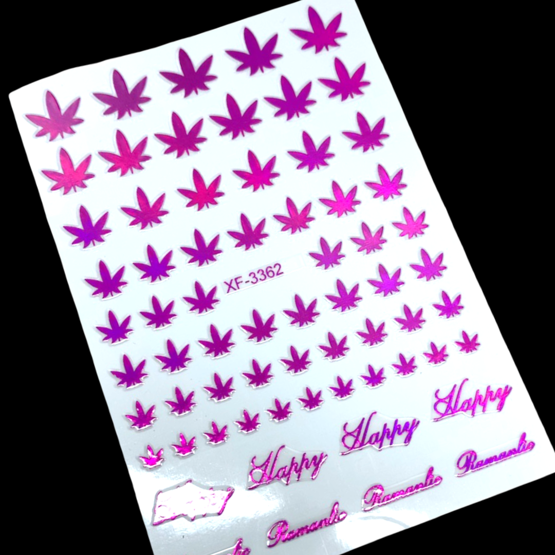 Pink Weed sticker