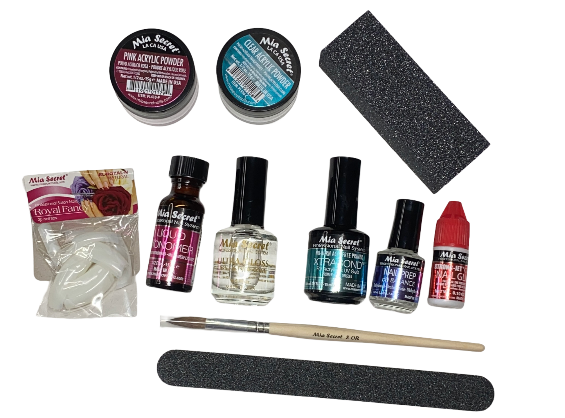 Mia Secret Acrylic Nail Kit/set For beginners - Nails Kit With Pink Acrylic  Powder and Clear Acrylic Powder With Everything - Starter Kit de Uñas