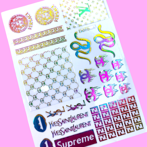 Colorful Luxurious Brands Lips & Snake Sticker D075-9
