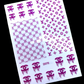 Pink Designer Drip Sticker  D076-3