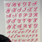 Initial Script Letter Nail Stickers | SWA177 - JTessentials