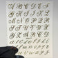 Initial Script Letter Nail Stickers | SWA177 - JTessentials
