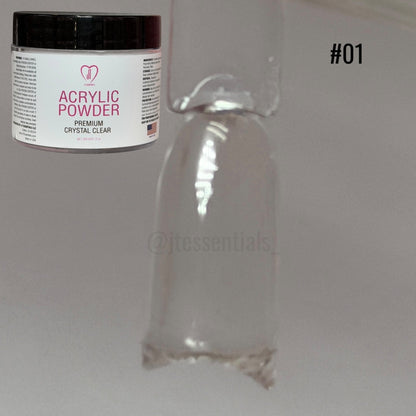 JT Essentials Crystal Clear 1 (2oz Acrylic Powder) - JTessentials