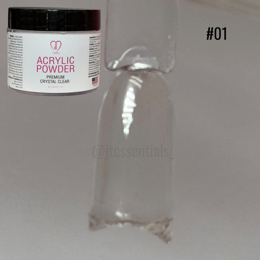 JT Essentials Crystal Clear 1 (2oz Acrylic Powder) - JTessentials