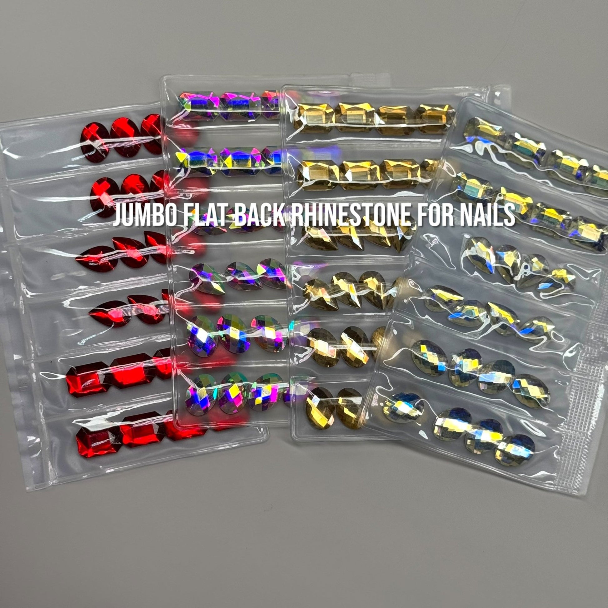 Jumbo Crystal Glass Flatback Rhinestones – Nail Art Decoration Charms - JTessentials