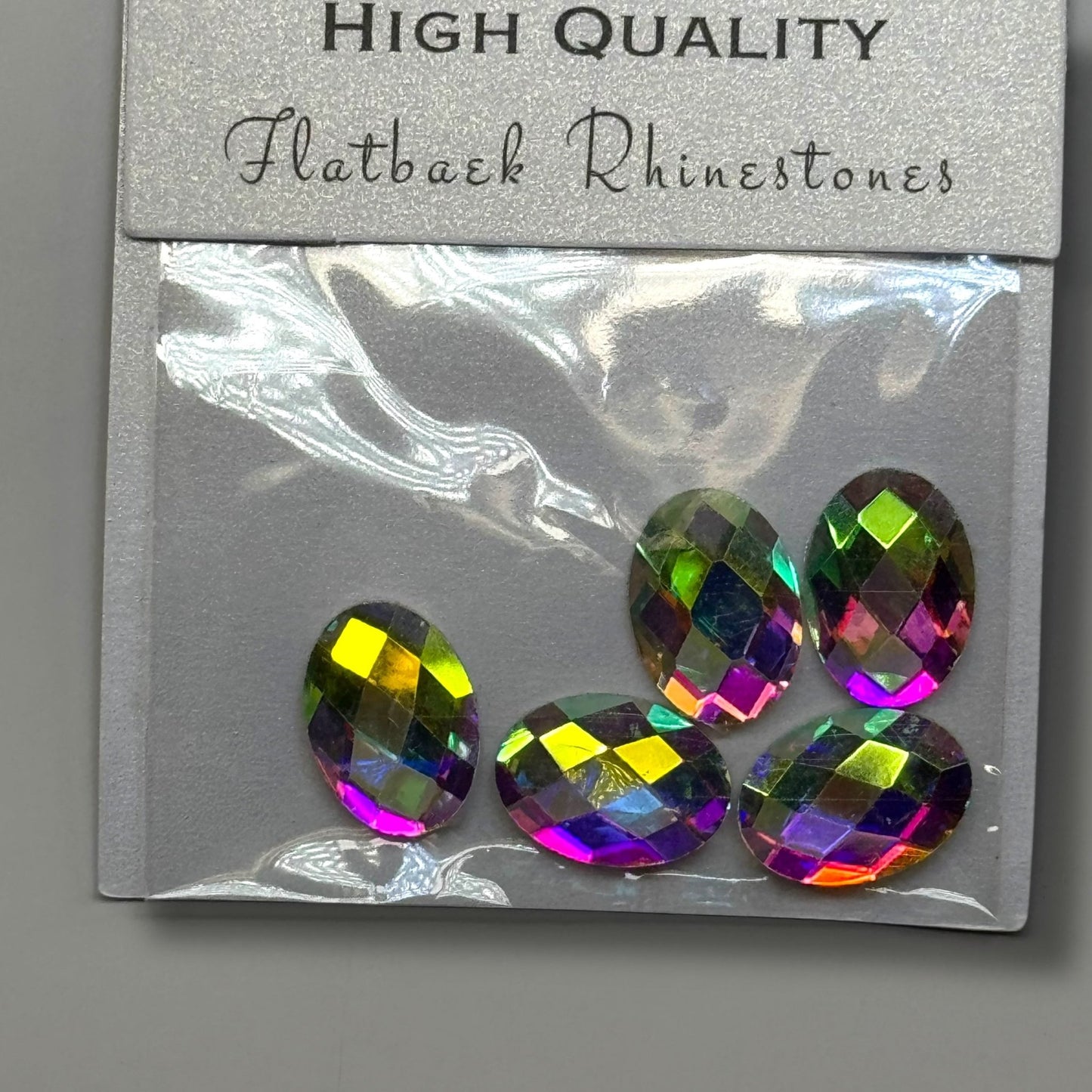 Jumbo Oval Flatback Crystal Rhinestones – 5 pcs for Nail Art & Decoration - JTessentials