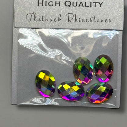 Jumbo Oval Flatback Crystal Rhinestones – 5 pcs for Nail Art & Decoration - JTessentials