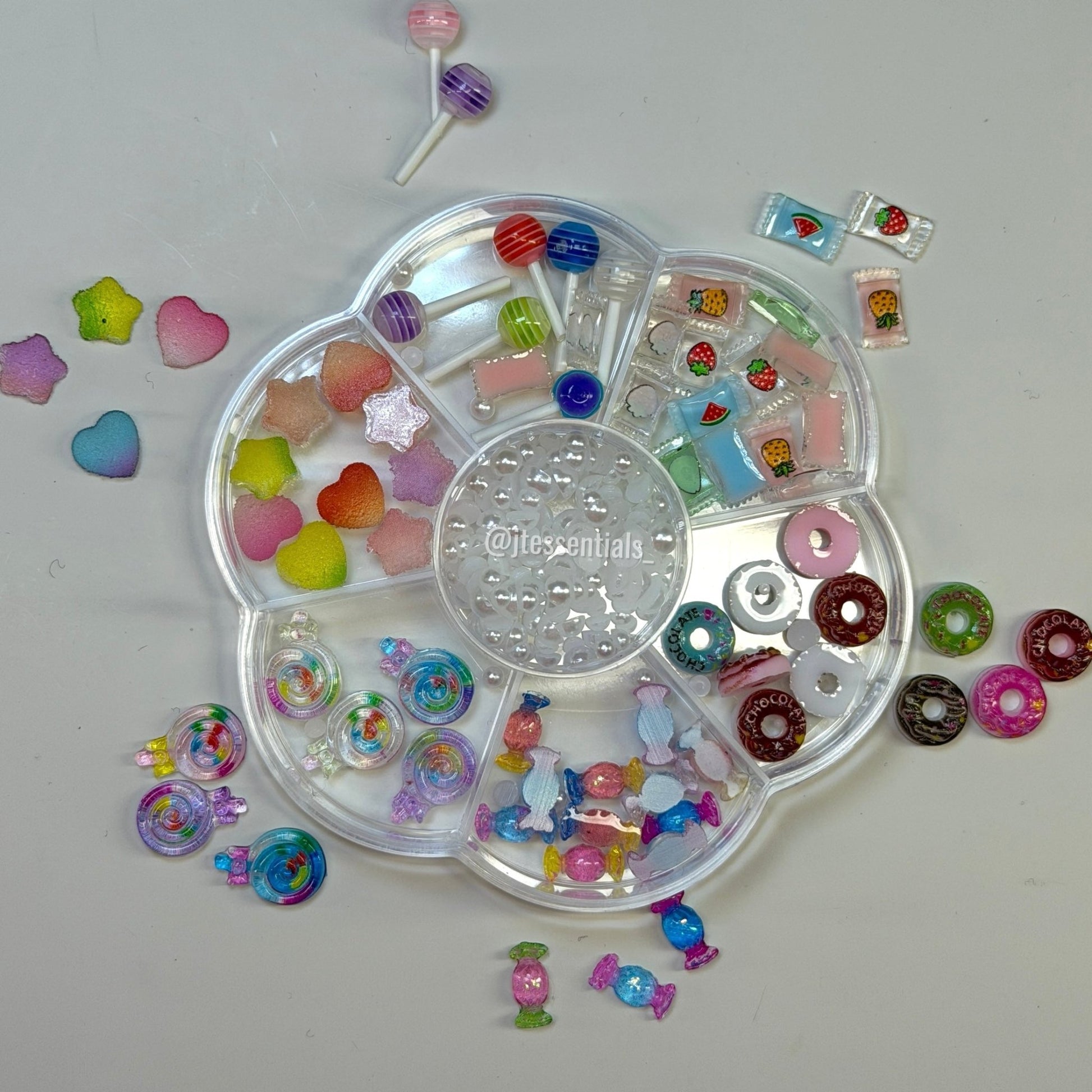 Kawaii Candy Nail Charms Mix Wheel | Sweet Nail Art - JTessentials
