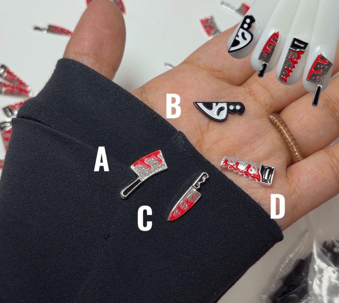 Knife nail charms-Halloween - JTessentials