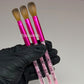 Kolinsky Hot Pink Acrylic Nail Brush - Perfect for Acrylic Applications - JTessentials