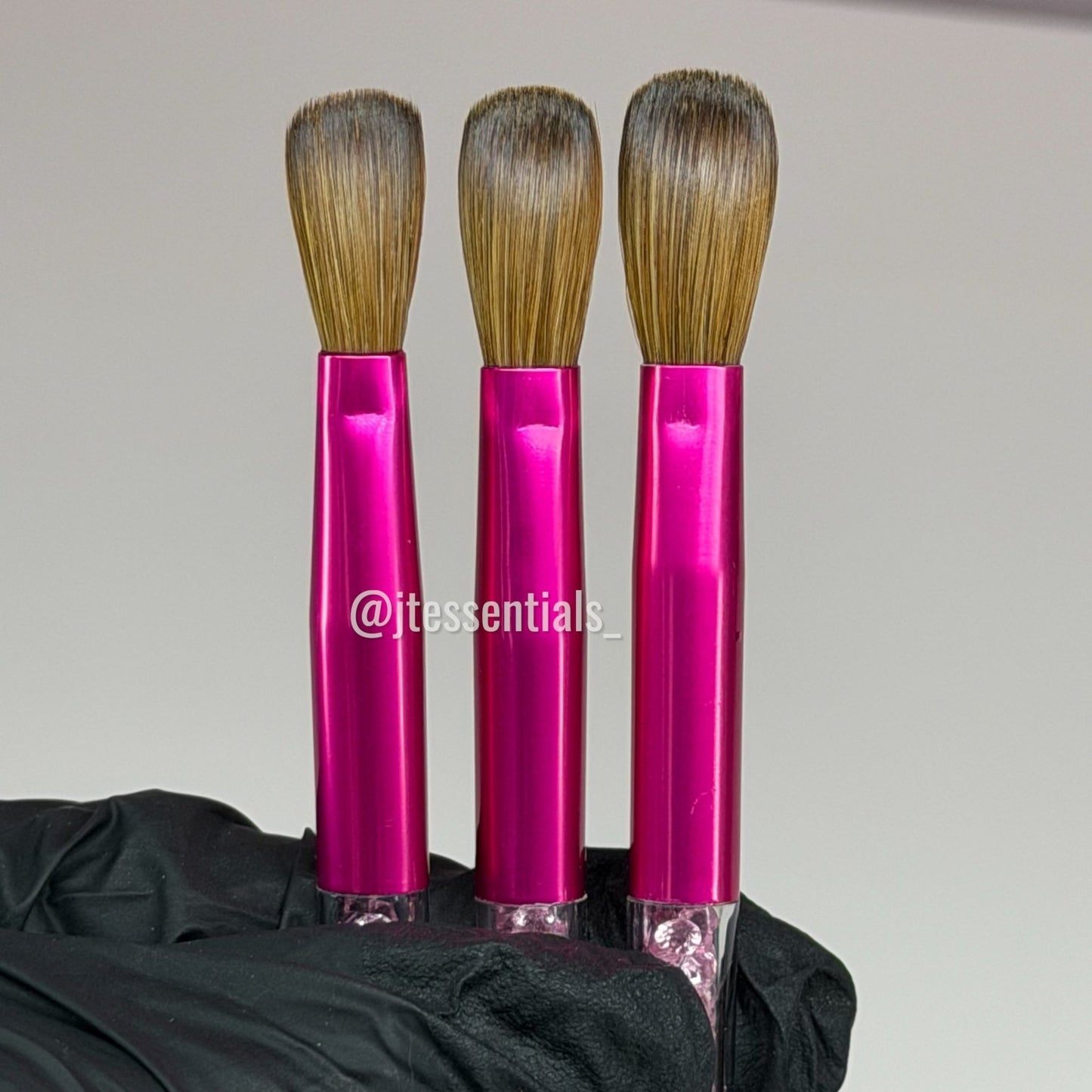 Kolinsky Hot Pink Acrylic Nail Brush - Perfect for Acrylic Applications - JTessentials