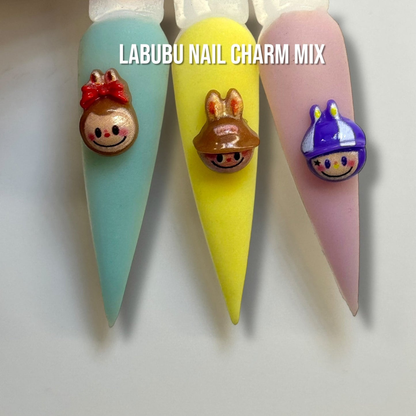 Labubu Nail Charms - Cute 3D Kawaii Character Mix for Nail Art Decoration - JTessentials