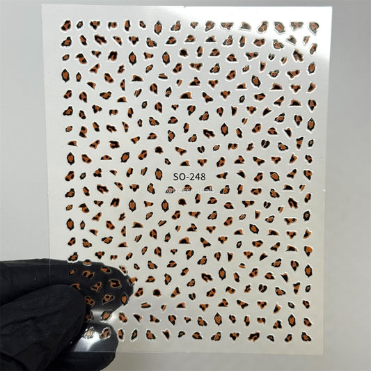 Leopard Print Nail Stickers | Neutral Animal Nails - JTessentials