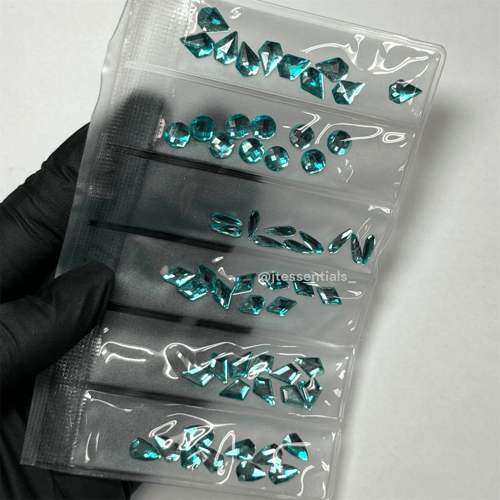 Light blue Rhinestone Shape - 6 grit pack - JTessentials